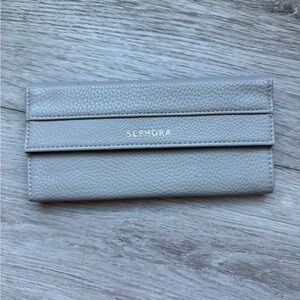 Sephora Light Gray makeup brush case